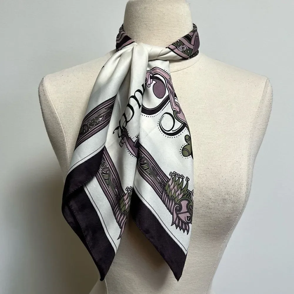 Vintage Celtic Rennisance Designs Purple Baroque Irish Celtic Symbols Scarf